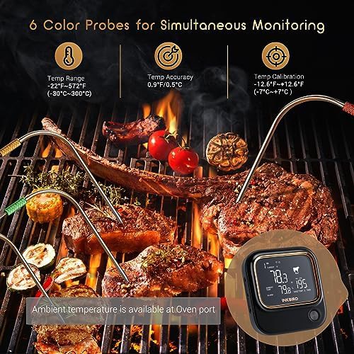 Six Probe WiFi and Bluetooth Smoker Thermometer — photo 4