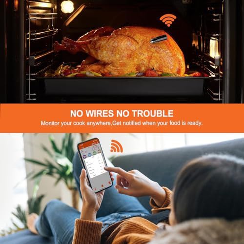 Remote wireless 500ft oven meat thermometer — photo 4
