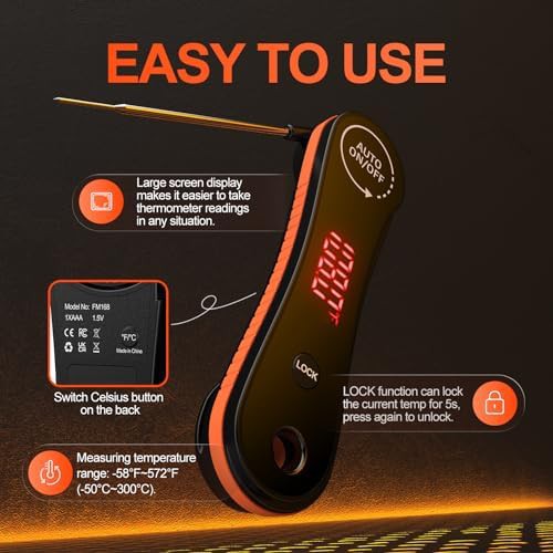 Professional rotating display waterproof instant thermometer — photo 5