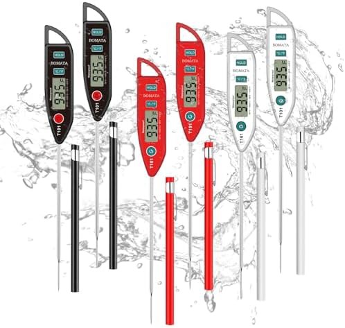 Six pack waterproof meat thermometer
