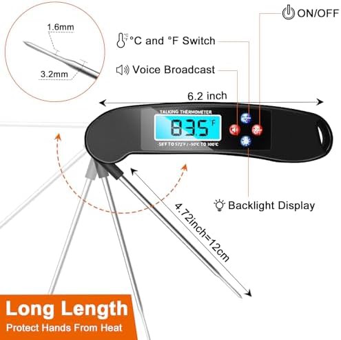 Waterproof Talking Digital Food Thermometer — photo 4
