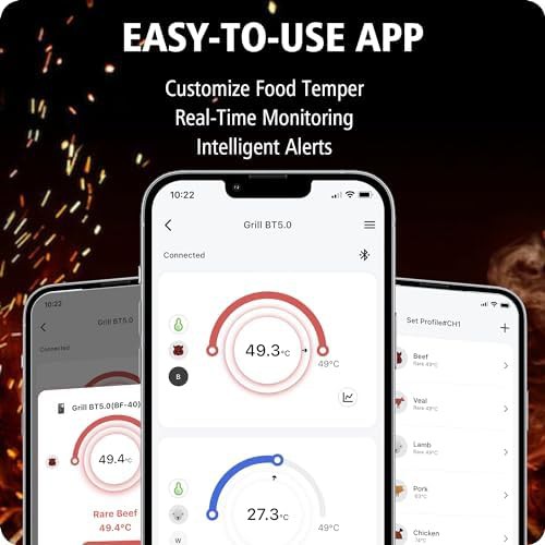 Rechargeable black dual probe wireless thermometer — photo 5