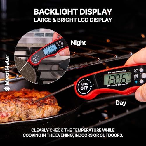 Red Waterproof Magnetic Digital Meat Thermometer — photo 5