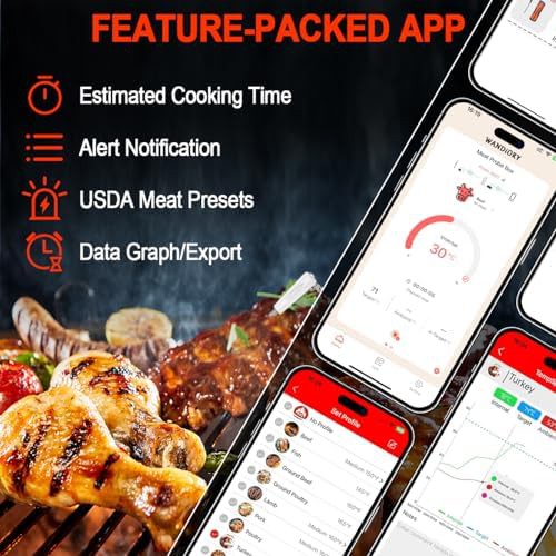 Wireless meat thermometer with ultra thin probe — photo 4