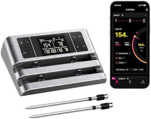 Rechargeable Wireless Smart Meat Thermometer