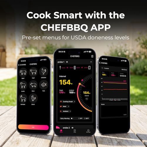 Rechargeable Wireless Smart Meat Thermometer — photo 5