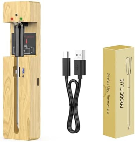 Ink black waterproof instant read thermometer