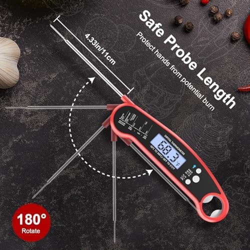 Jujube red digital grill probe thermometer — photo 5