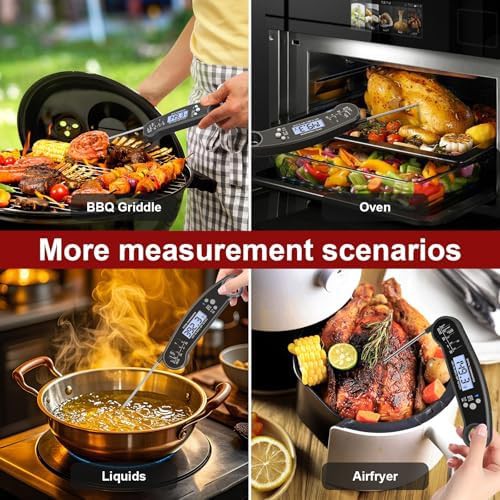 Midnight black instant read waterproof thermometer — photo 3