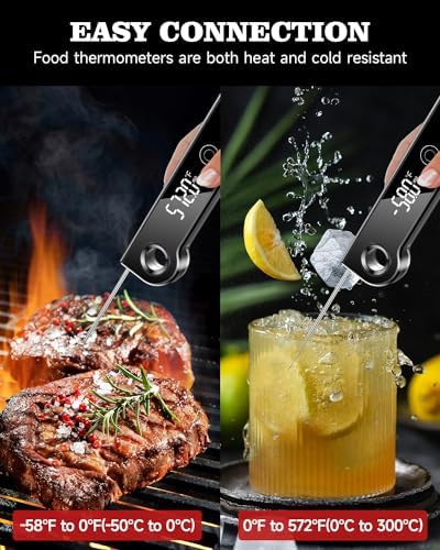 Digital waterproof grill meat thermometer with rotating display — photo 5