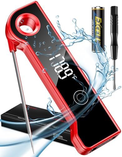 Instant read rotating display food thermometer