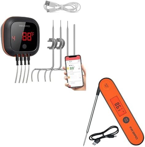 Rechargeable Bluetooth Instant Read Grill Thermometer