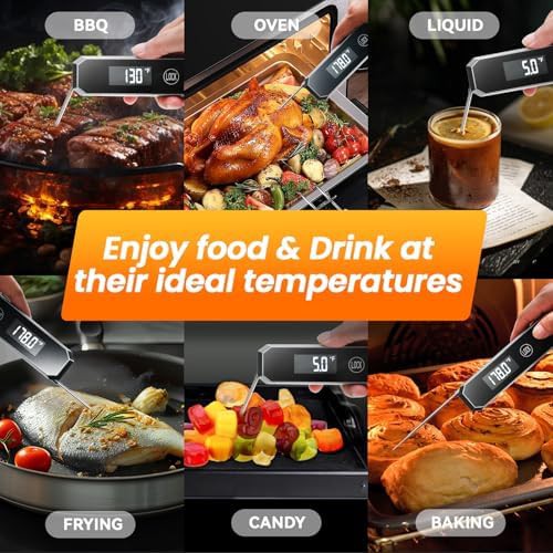 Grey Instant Read Digital Food Thermometer — photo 3