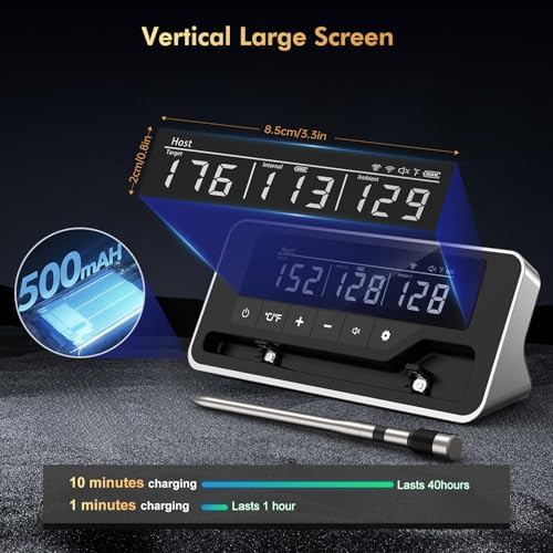 Smart wireless meat thermometer with Bluetooth alarm — photo 3