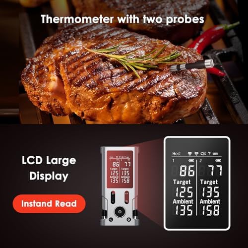 Ultra-thin dual probe wireless cooking thermometer — photo 4