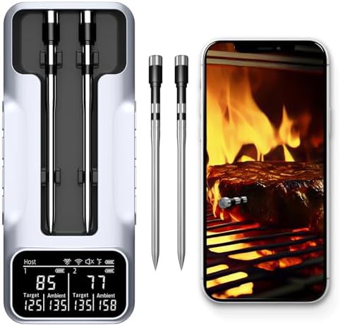 Long range Bluetooth smart grill thermometer