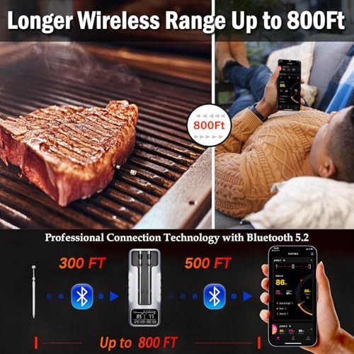 Long range Bluetooth smart grill thermometer — photo 5