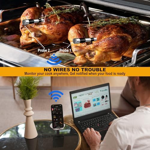 Bluetooth app control oven meat thermometer — photo 5
