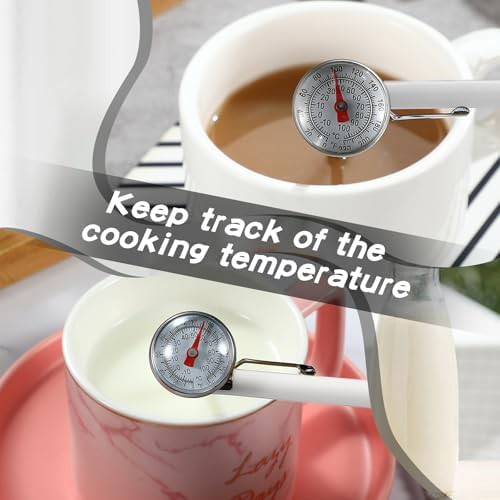 Six piece white dial stainless steel thermometer — photo 4