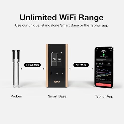 Wireless WiFi thermometer with two slim probes — photo 4