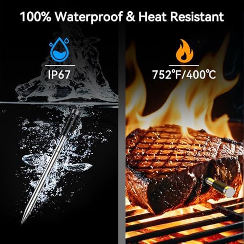 Wireless digital meat thermometer with LCD booster — photo 5