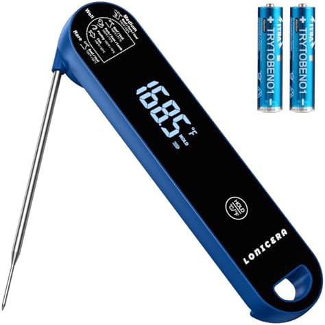 Blueberry professional instant read meat thermometer