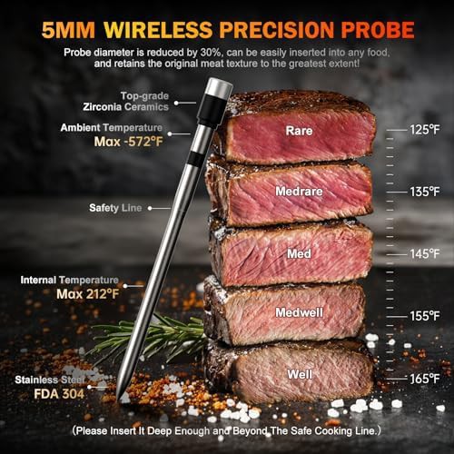 Long range wireless bluetooth digital meat thermometer — photo 4