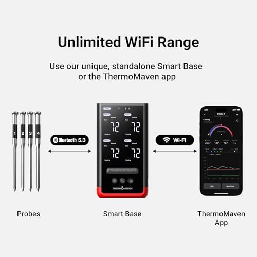 WiFi Wireless Four Probe Smart Thermometer — photo 4