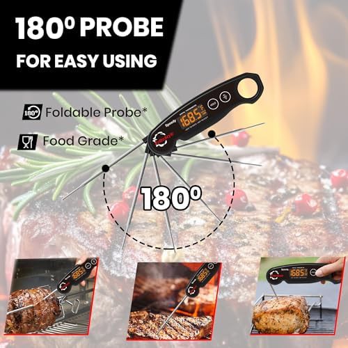 Foldable probe waterproof instant read thermometer — photo 4