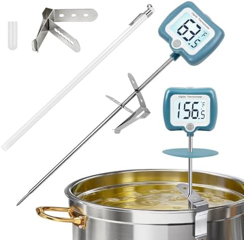 Blue Digital Candy Thermometer with Long Probe