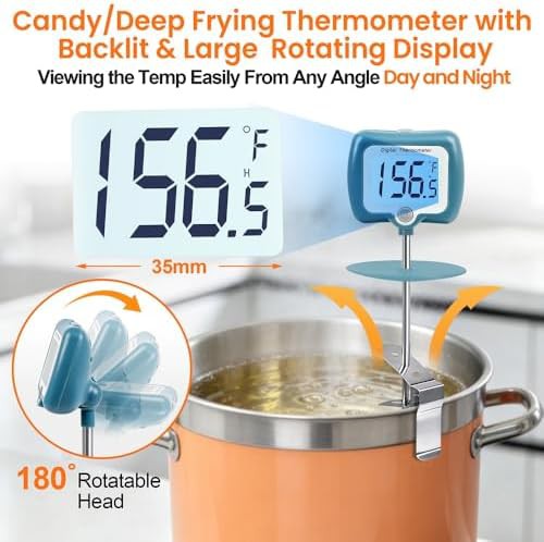 Blue Digital Candy Thermometer with Long Probe — photo 3