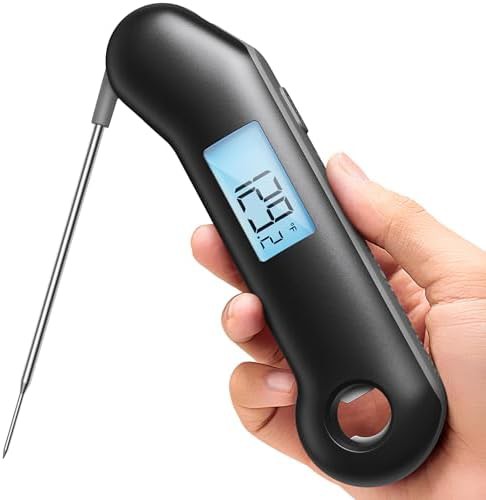 Black and Gray Fast Response Waterproof Thermometer