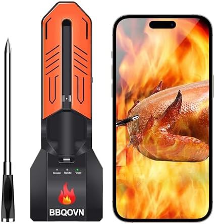 Black Medium Seven Sensor Wireless Thermometer