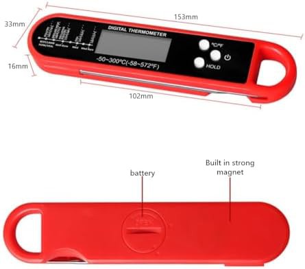 Digital folding probe kitchen waterproof thermometer — photo 4