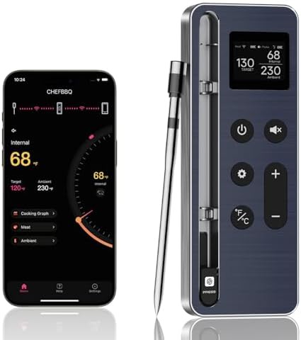 Ultra-thin Wireless Bluetooth Oven Thermometer