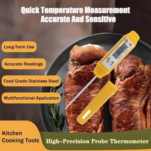 Yellow pen style electronic pocket thermometer — photo 3