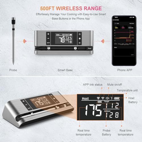 Wireless Dual Sensor Remote Monitoring Thermometer — photo 3