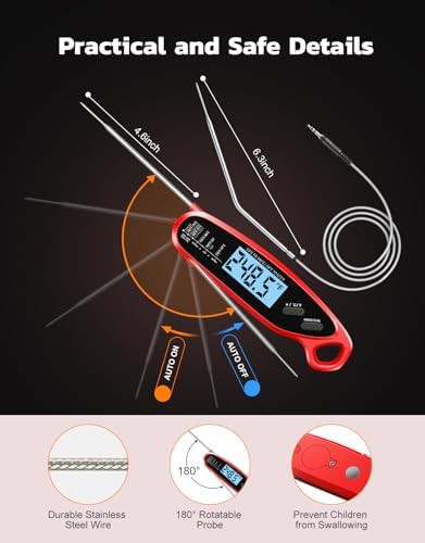 Dual Probe Digital Cooking Thermometer with Alarm — photo 4
