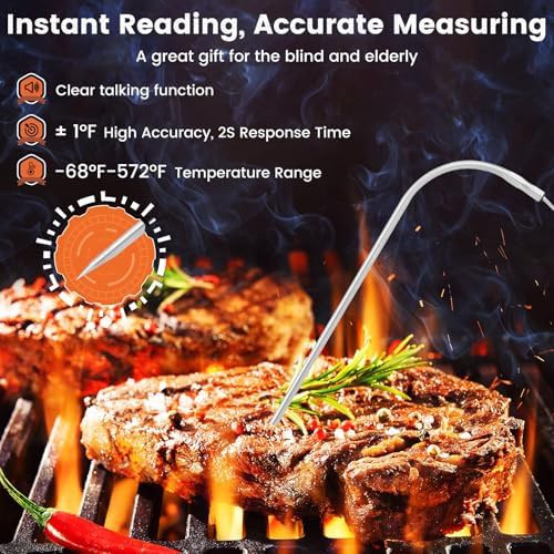 Talking digital touchscreen meat thermometer — photo 3
