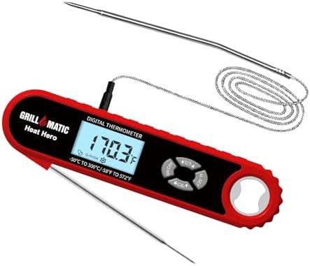 Heat Hero Wired Digital Instant Read Thermometer