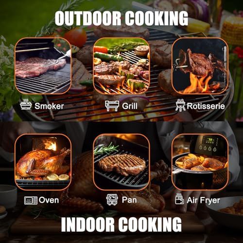 Wood Grain Wireless Long Range Thermometer — photo 4