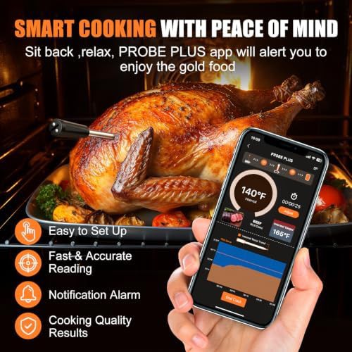 Wood Grain Wireless Long Range Thermometer — photo 5