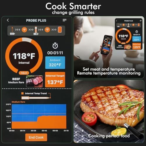 Magnetic wireless thermometer with ultra thin probe — photo 4