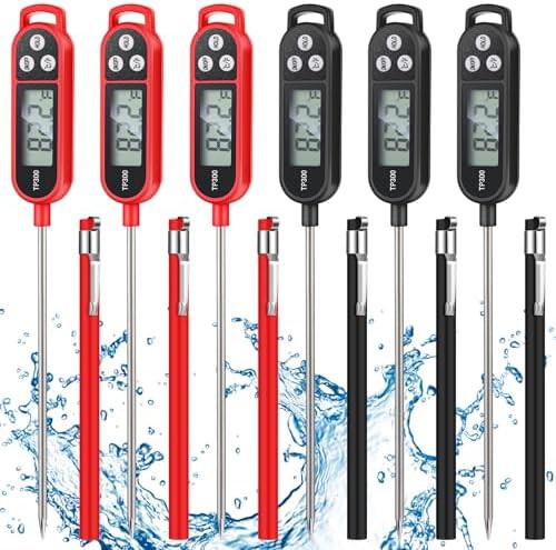 Instant read food thermometer six pack
