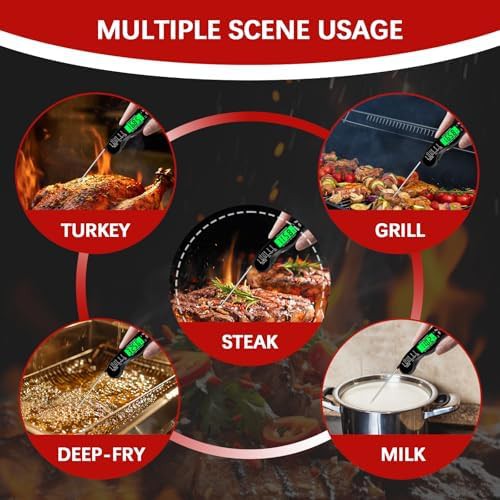 Black Waterproof Digital Meat Thermometer — photo 4
