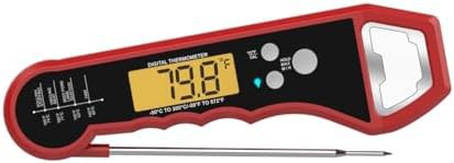 Instant read digital thermometer with backlight