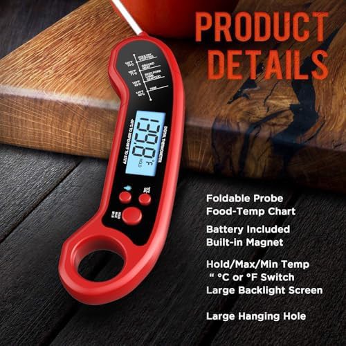Waterproof digital food thermometer for grilling — photo 4