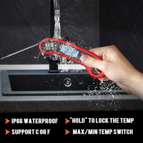 Waterproof digital food thermometer for grilling — photo 5