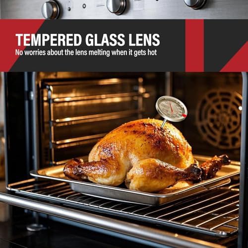 Analog oven safe dial thermometer two pack — photo 3