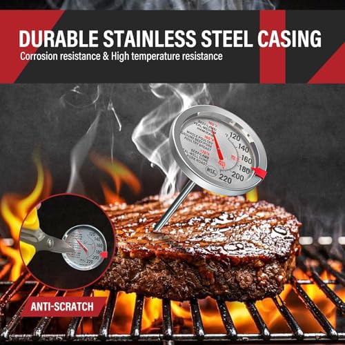 Analog oven safe dial thermometer two pack — photo 4